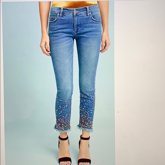 Anthropologie Denim - Pilcro and the letterpress embellished jeans